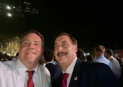 Alex with Mike Lindell at RNC 2020